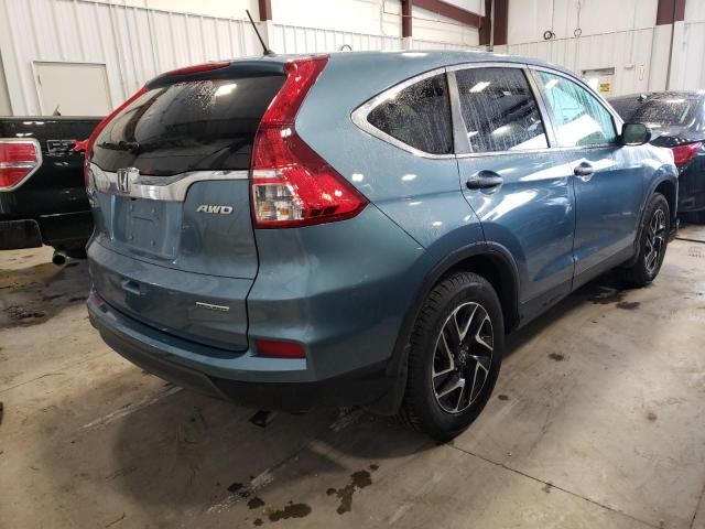 Photo 4 from auction – 2016 HONDA CR-V SE with VIN 5J6RM4H47GL018914