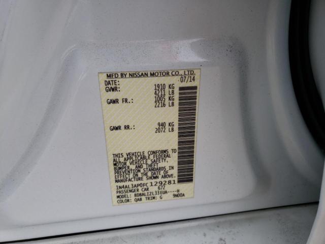 Photo 10 from auction – 2015 NISSAN ALTIMA 2.5 with VIN 1N4AL3AP0FC129281