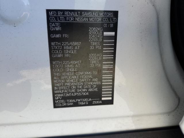 Photo 10 from auction – 2018 NISSAN ROGUE S with VIN KNMAT2MT4JP557904