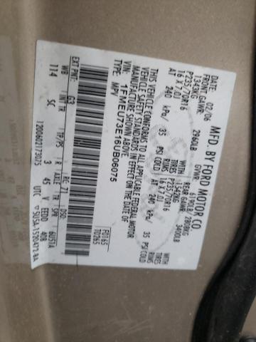 Photo 10 from auction – 2006 FORD EXPLORER X with VIN 1FMEU73E16UB06075