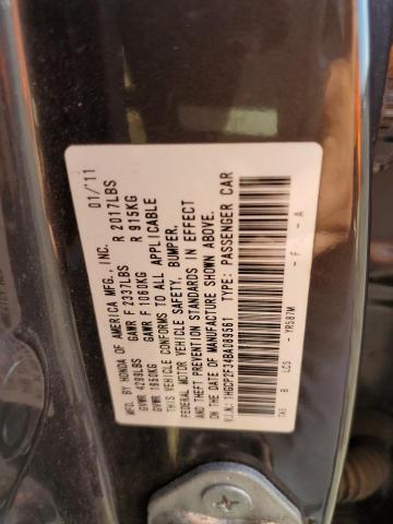 Photo 10 from auction – 2011 HONDA ACCORD LX with VIN 1HGCP2F34BA089561