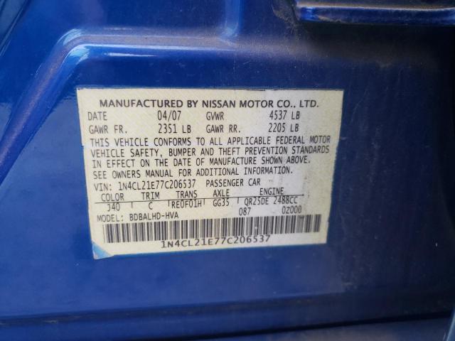 Photo 10 from auction – 2007 NISSAN ALTIMA HYB with VIN 1N4CL21E77C206537