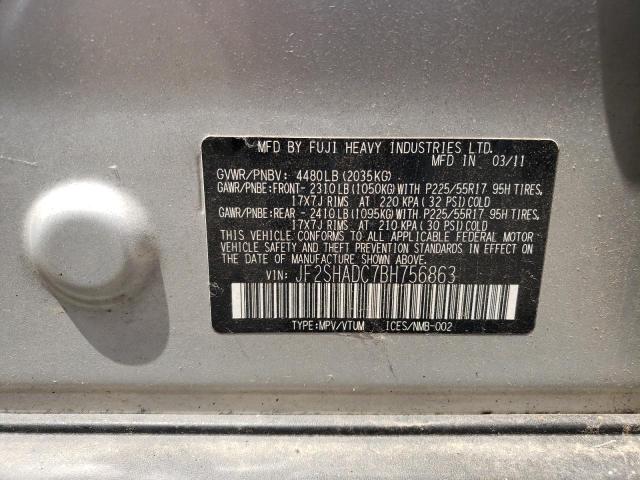 Photo 10 from auction – 2011 SUBARU FORESTER 2 with VIN JF2SHADC7BH756863