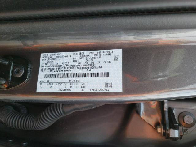 Photo 10 from auction – 2021 FORD F150 SUPER with VIN 1FTFW1ED9MFC35901