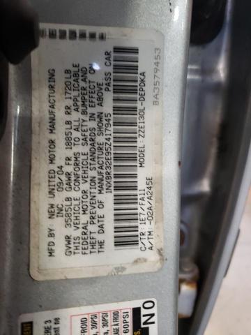 Photo 10 from auction – 2005 TOYOTA COROLLA CE with VIN 1NXBR32E95Z417945