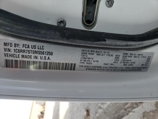 Photo 10 from auction – 2021 RAM 1500 CLASS with VIN 1C6RR7ST0MS561250