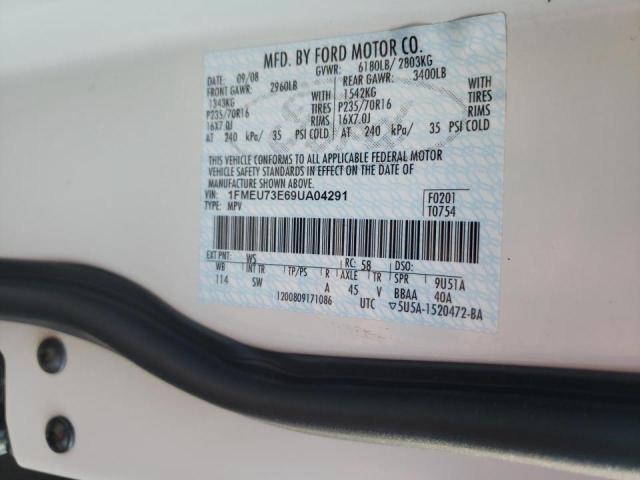 Photo 10 from auction – 2009 FORD EXPLORER X with VIN 1FMEU73E69UA04291