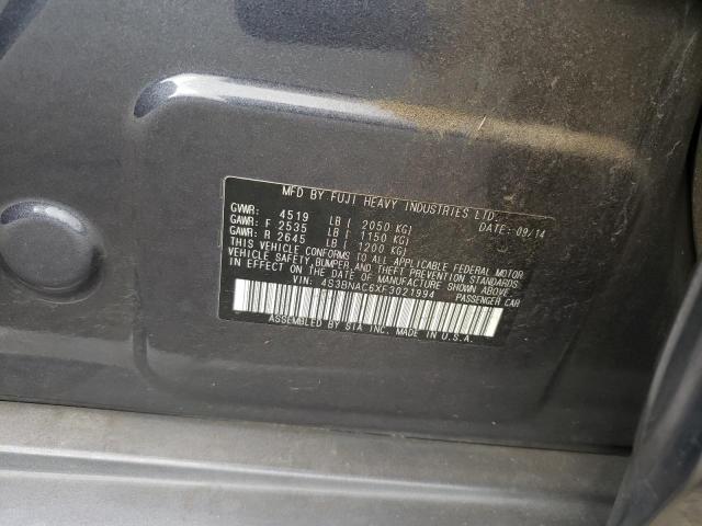 Photo 10 from auction – 2015 SUBARU LEGACY 2.5 with VIN 4S3BNAC6XF3021994