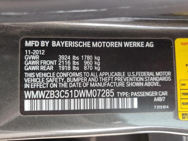 Photo 10 from auction – 2013 MINI COOPER COU with VIN WMWZB3C51DWM07285