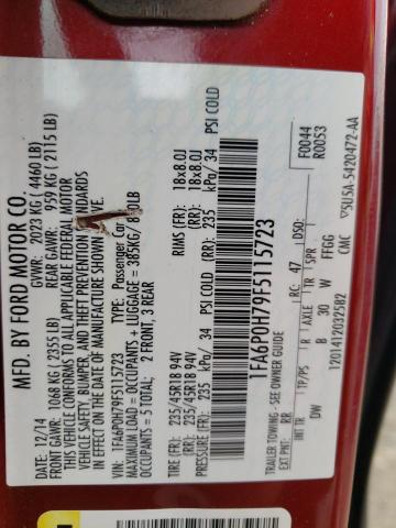 Photo 10 from auction – 2015 FORD FUSION SE with VIN 1FA6P0H79F5115723