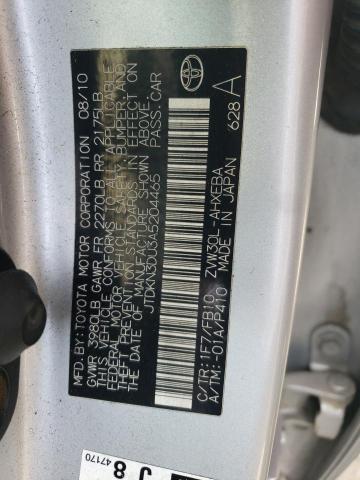 Photo 10 from auction – 2010 TOYOTA PRIUS with VIN JTDKN3DU3A5204465
