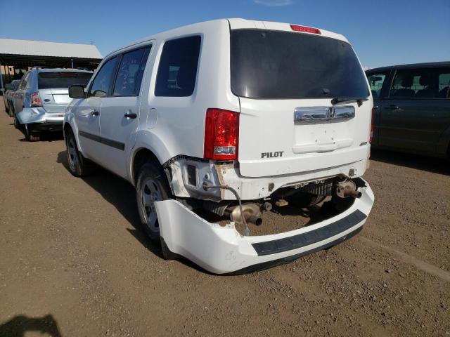 Photo 3 from auction – 2013 HONDA PILOT LX with VIN 5FNYF4H26DB062511