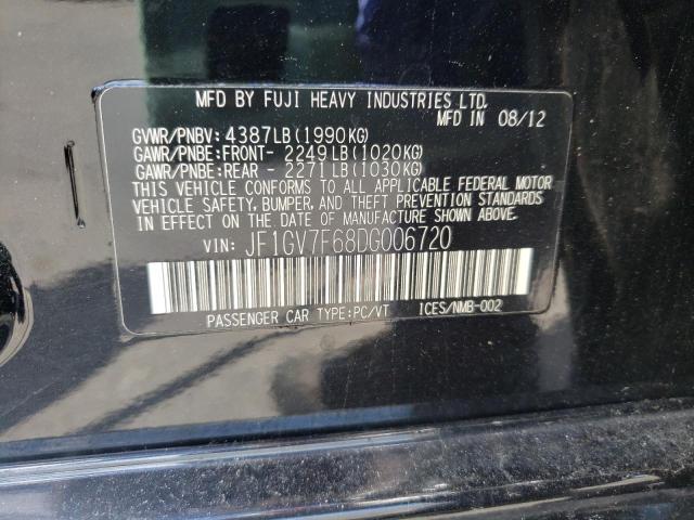 Photo 10 from auction – 2013 SUBARU IMPREZA WR with VIN JF1GV7F68DG006720