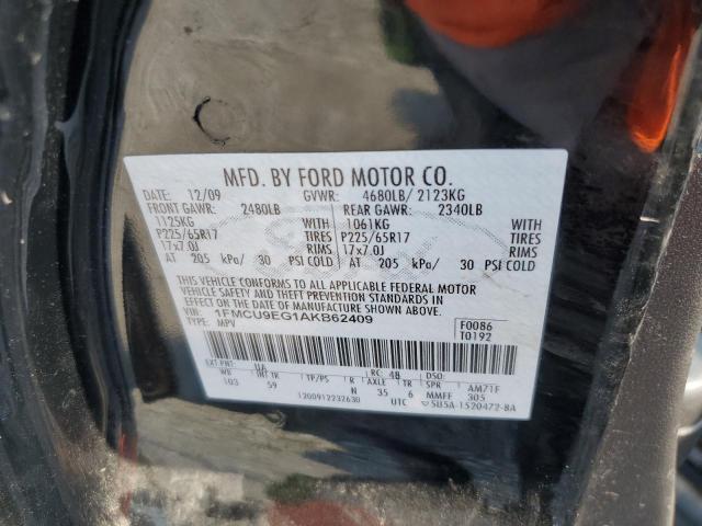 Photo 10 from auction – 2010 FORD ESCAPE LIM with VIN 1FMCU9EG1AKB62409