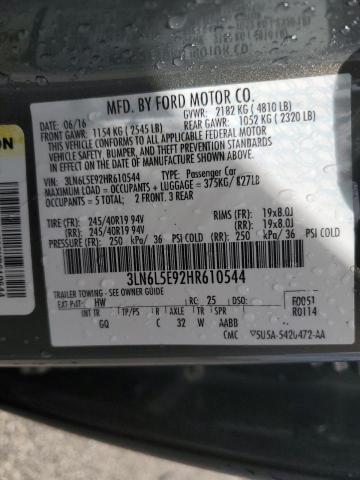 Photo 10 from auction – 2017 LINCOLN MKZ RESERV with VIN 3LN6L5E92HR610544