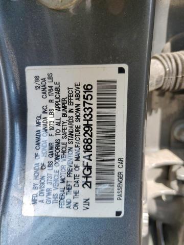Photo 10 from auction – 2009 HONDA CIVIC EX with VIN 2HGFA16829H337516