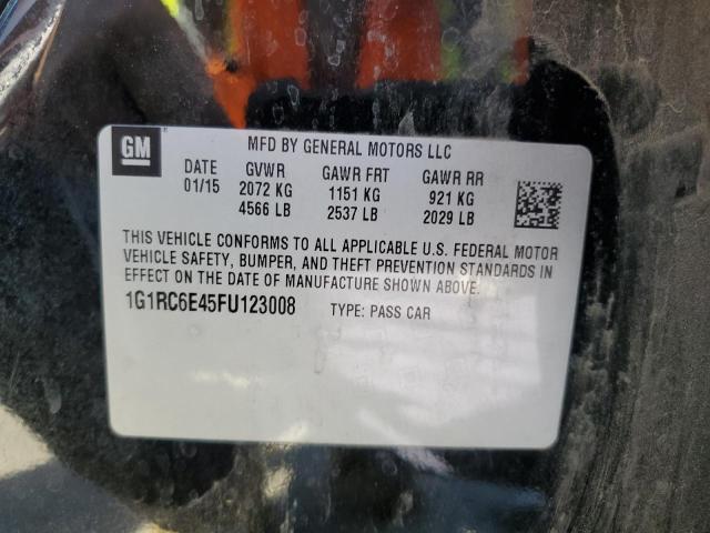 Photo 10 from auction – 2015 CHEVROLET VOLT with VIN 1G1RC6E45FU123008