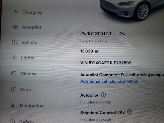 Фото 8 с аукциона – 2020 TESLA MODEL X с VIN 5YJXCAE21LF232599