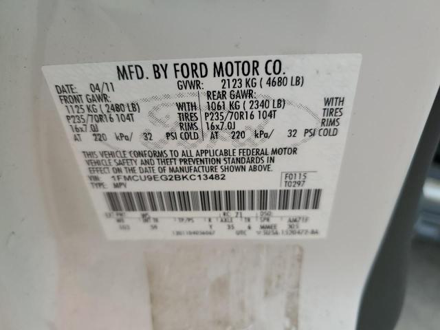 Photo 10 from auction – 2011 FORD ESCAPE LIM with VIN 1FMCU9EG2BKC13482