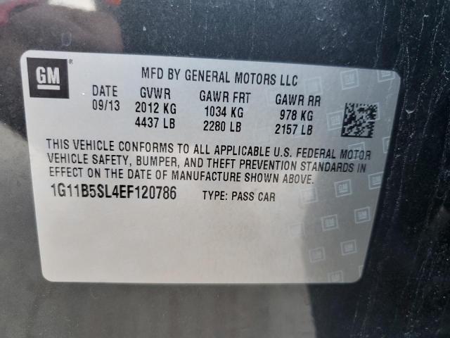 Photo 10 from auction – 2014 CHEVROLET MALIBU LS with VIN 1G11B5SL4EF120786