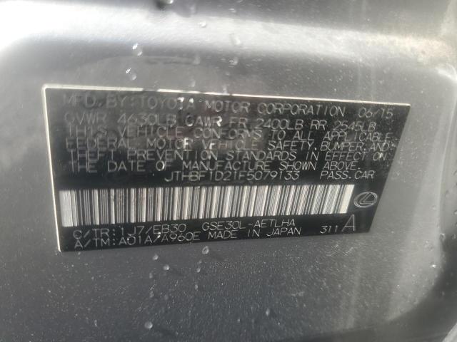 Photo 10 from auction – 2015 LEXUS IS 250 with VIN JTHBF1D21F5079133
