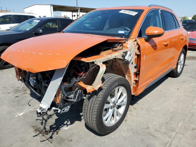 Photo 2 from auction – 2022 AUDI Q3 PREMIUM with VIN WA1EECF37N1017657