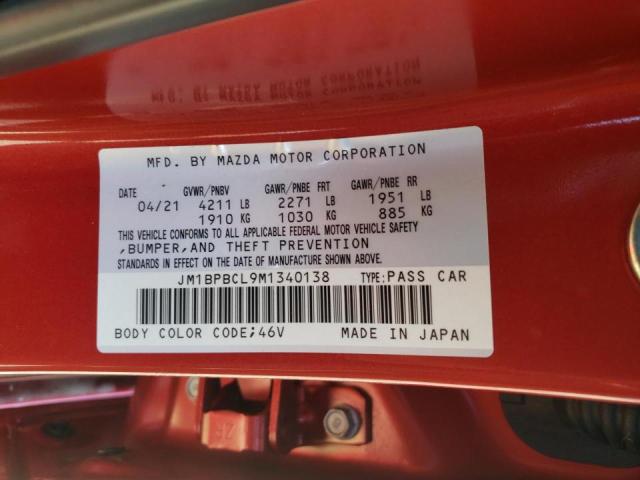 Photo 10 from auction – 2021 MAZDA 3 PREFERRE with VIN JM1BPBCL9M1340138