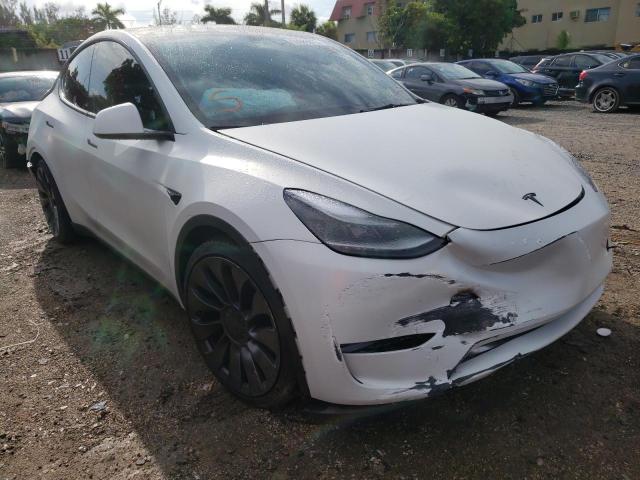 TESLA MODEL Y 2021 with VIN 5YJYGDEF9MF197065 - Photo from auction