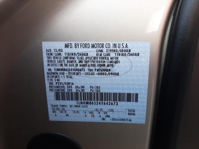 Photo 10 from auction – 2004 LINCOLN LS with VIN 1LNHM86S24Y642673