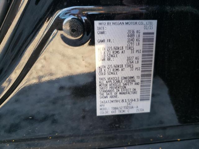 Photo 10 from auction – 2015 NISSAN ROGUE S with VIN 5N1AT2MT9FC815943