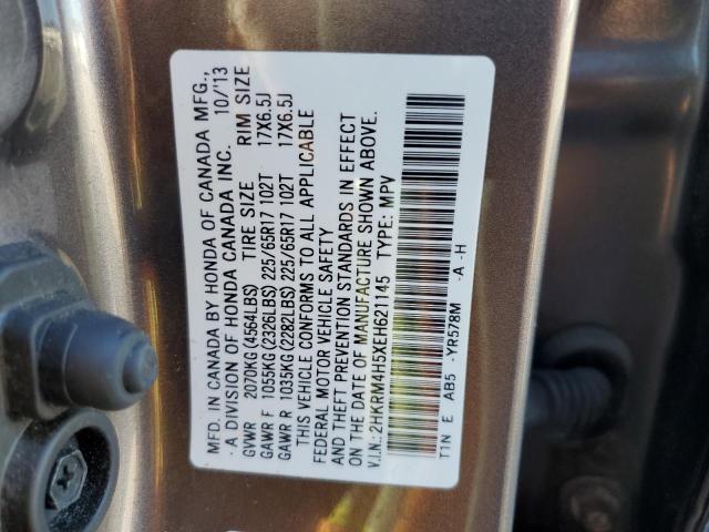 Photo 10 from auction – 2014 HONDA CR-V EX with VIN 2HKRM4H5XEH621145