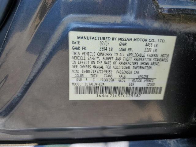 Photo 10 from auction – 2007 NISSAN ALTIMA 3.5 with VIN 1N4BL21E57C179382