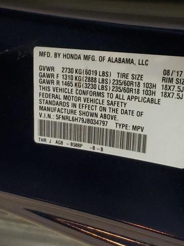 Zdjęcie 10 z aukcji – 2018 HONDA ODYSSEY z VIN 5FNRL6H79JB034797