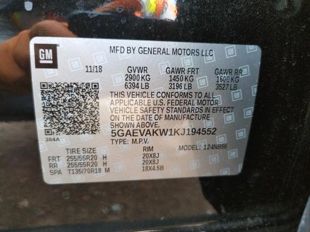 Photo 10 from auction – 2019 BUICK ENCLAVE ES with VIN 5GAEVAKW1KJ194552