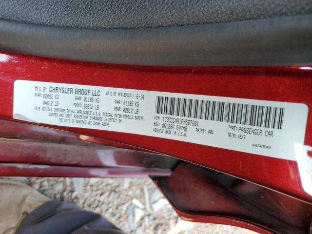 Photo 10 from auction – 2015 CHRYSLER 200 LIMITE with VIN 1C3CCCAB1FN527681
