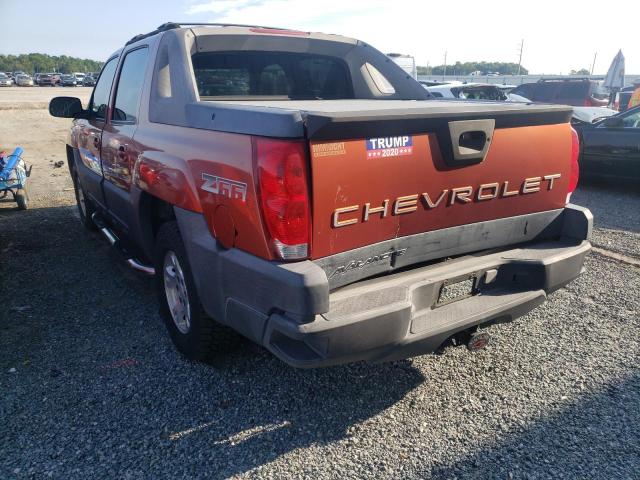 Photo 3 from auction – 2003 CHEVROLET AVALANCHE with VIN 3GNEC13T03G226331