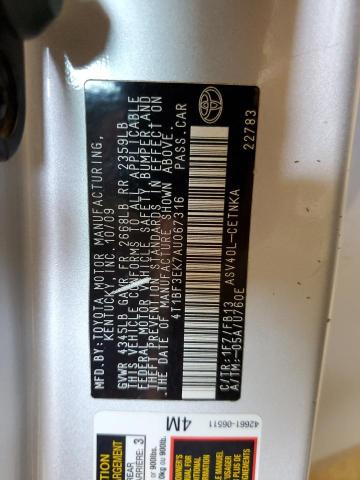 Photo 10 from auction – 2010 TOYOTA CAMRY BASE with VIN 4T1BF3EK7AU067316