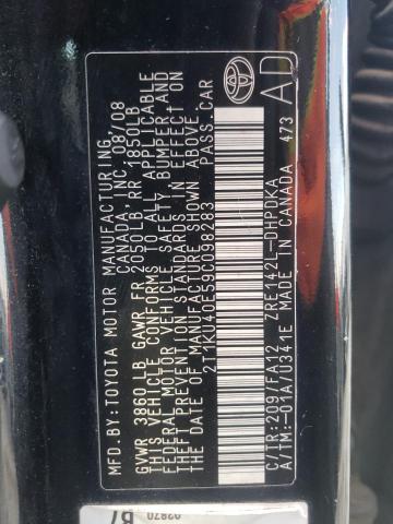 Photo 10 from auction – 2009 TOYOTA COROLLA MA with VIN 2T1KU40E59C098283