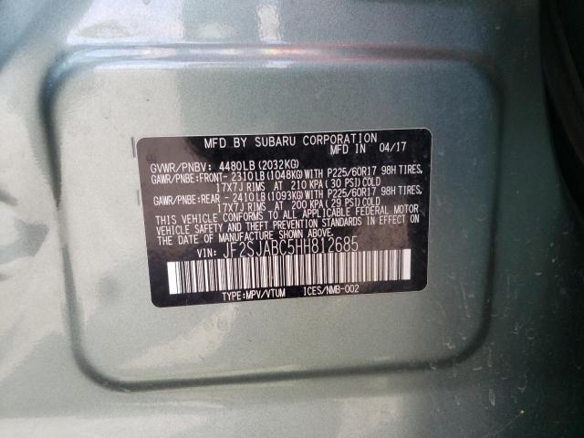Photo 10 from auction – 2017 SUBARU FORESTER 2 with VIN JF2SJABC5HH812685