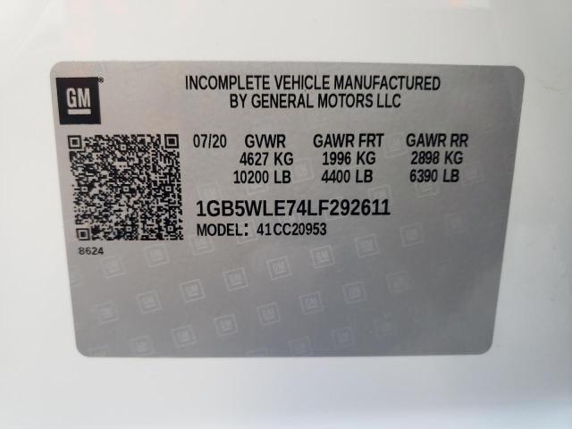 Photo 10 from auction – 2020 CHEVROLET SILVERADO with VIN 1GB5WLE74LF292611
