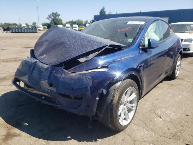 Photo 2 from auction – 2021 TESLA MODEL Y with VIN 5YJYGDEE7MF131489