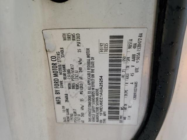 Photo 10 from auction – 2010 FORD EXPLORER E with VIN 1FMEU6EE1AUA25254