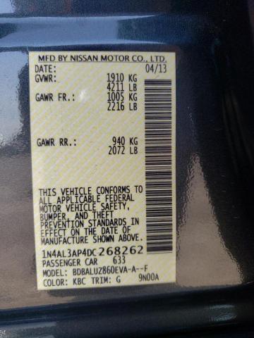 Photo 10 from auction – 2013 NISSAN ALTIMA 2.5 with VIN 1N4AL3AP4DC268262