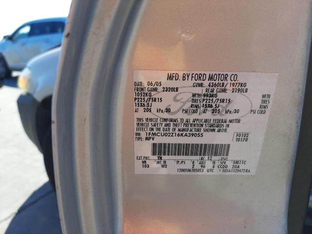 Photo 10 from auction – 2006 FORD ESCAPE XLS with VIN 1FMCU02Z16KA39055