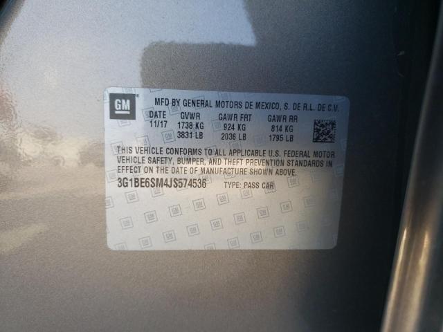 Photo 10 from auction – 2018 CHEVROLET CRUZE LT with VIN 3G1BE6SM4JS574536