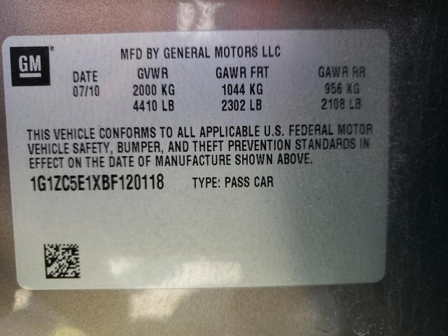 Photo 10 from auction – 2011 CHEVROLET MALIBU 1LT with VIN 1G1ZC5E1XBF120118