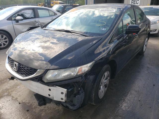 Photo 2 from auction – 2014 HONDA CIVIC LX with VIN 19XFB2F50EE221776
