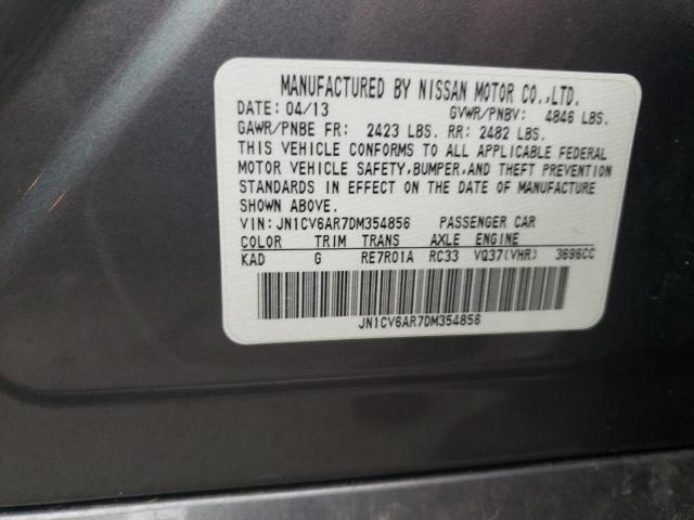 Photo 10 from auction – 2013 INFINITI G37 with VIN JN1CV6AR7DM354856