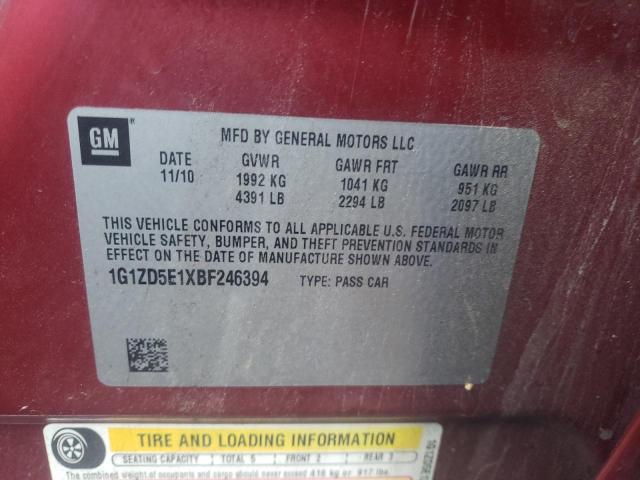 Photo 10 from auction – 2011 CHEVROLET MALIBU 2LT with VIN 1G1ZD5E1XBF246394