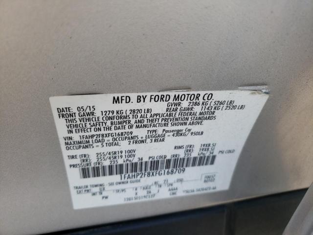 Photo 10 from auction – 2015 FORD TAURUS LIM with VIN 1FAHP2F8XFG168709